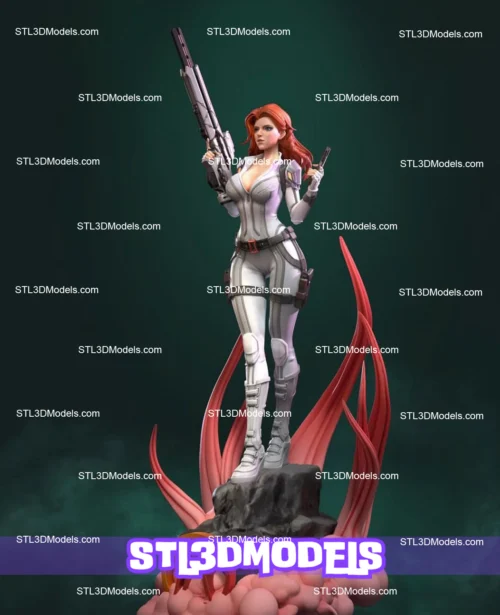 Black Widow STL 3D Model 