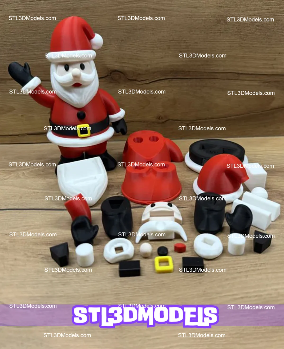 Papa Noel STL 3D Model 