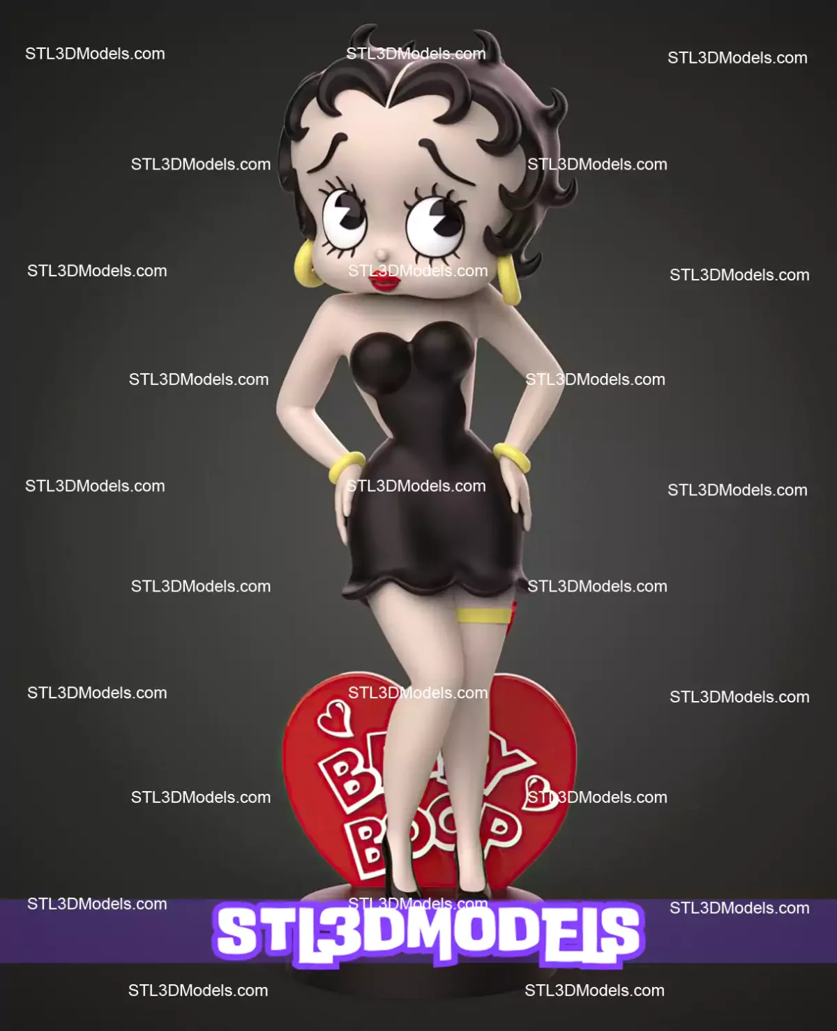 Betty Boop STL 3D Model