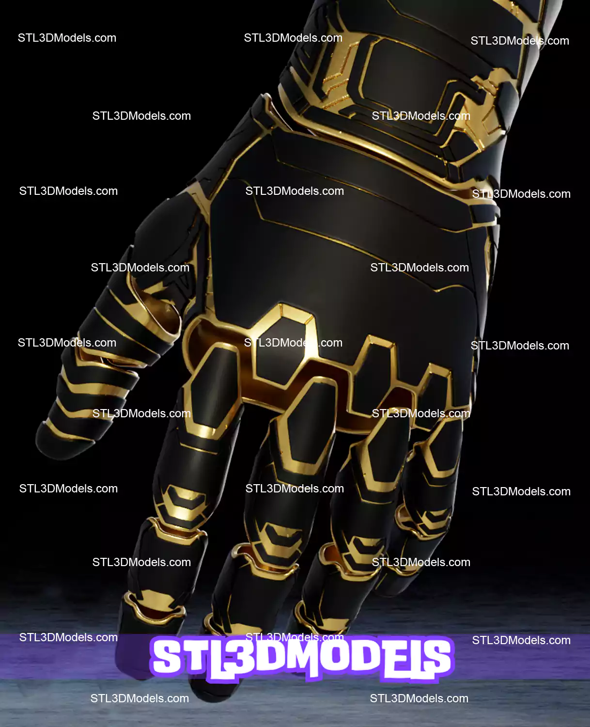 Winter Soldier Vibranium Arm STL 3D Model