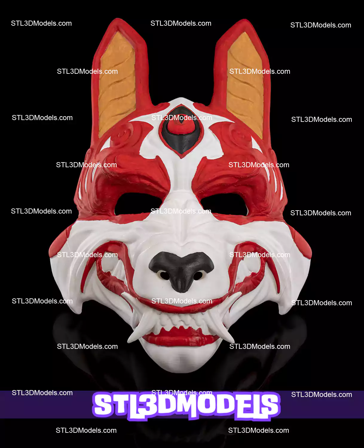 2Okami Mask STL 3D Model Okami Mask STL 3D Model