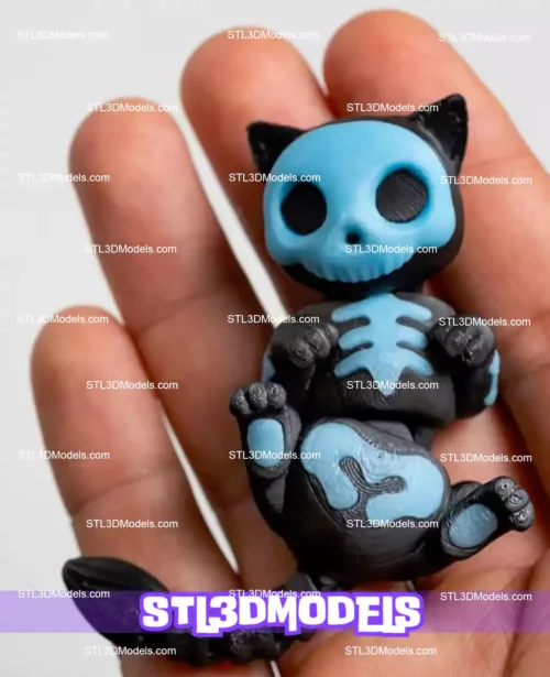 Halloween Spooky Cat STL 3D Model 