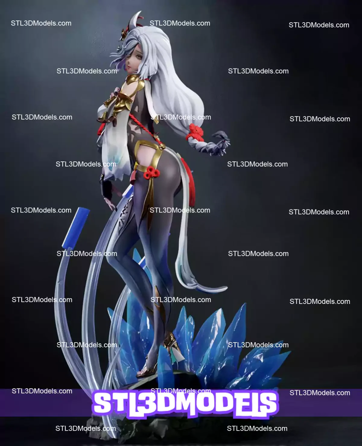 Shenhe Genshin Impact STL 3D Model 