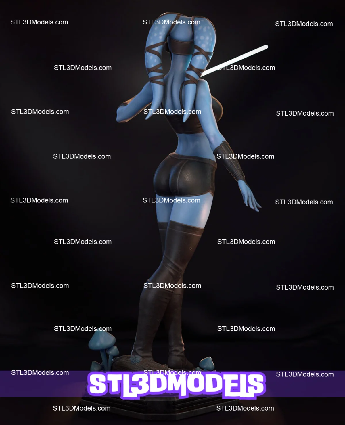 Aayla Secura STL 3D Model 