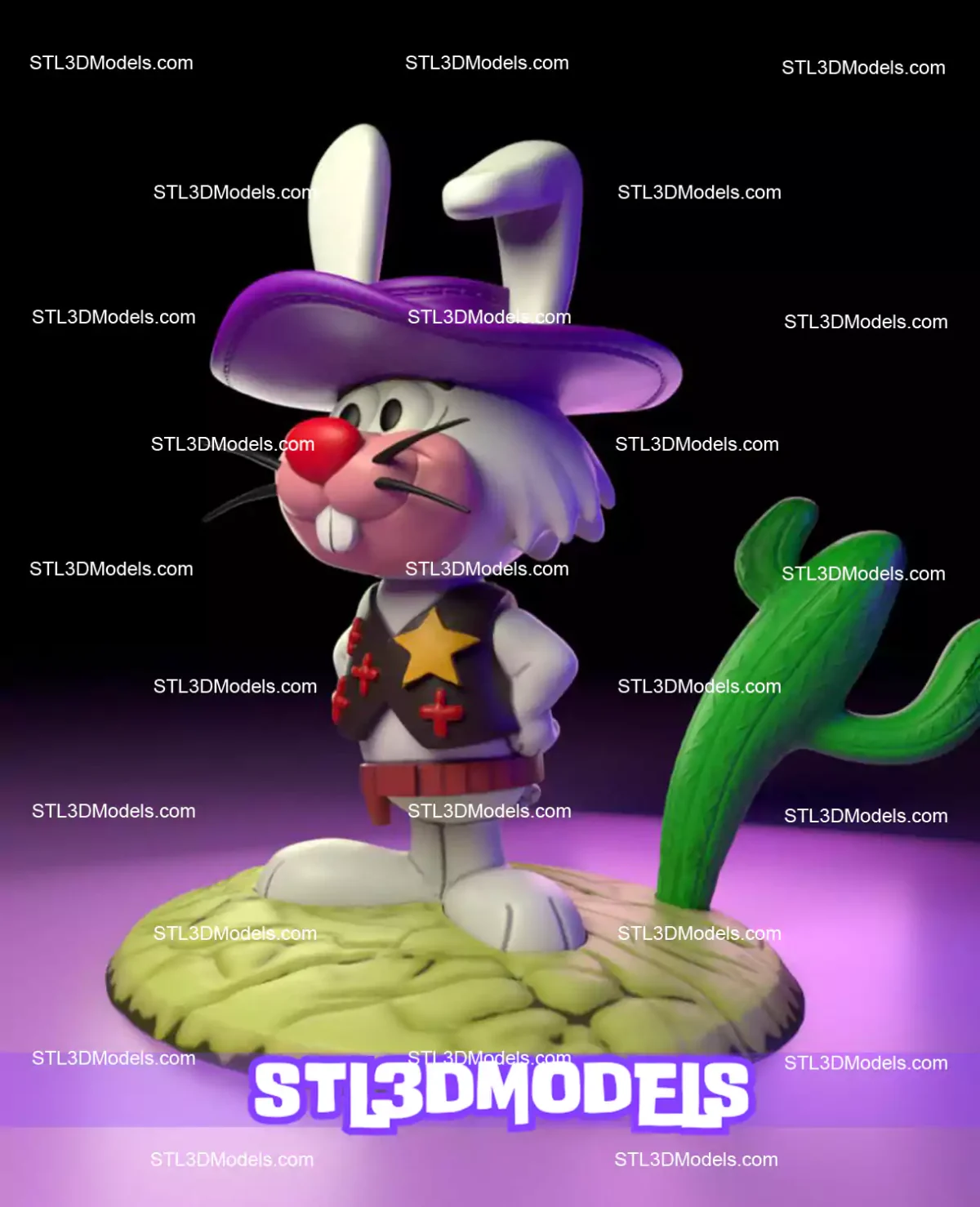 Ricochet Rabbit STL 3D Model 