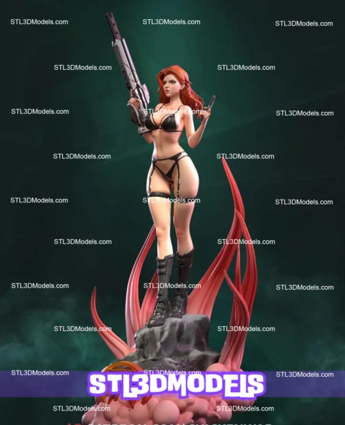Black Widow STL 3D Model 