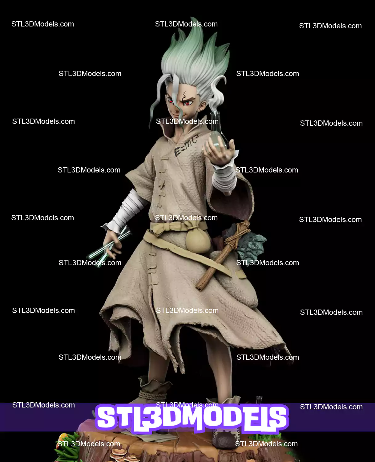 Senku Ishigami STL 3D Model