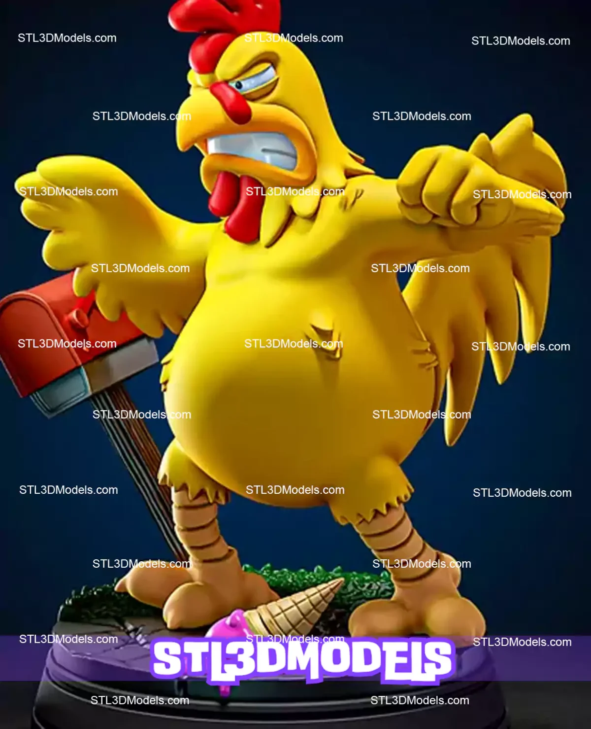 Ernie the Giant Chicken Family Guy STL 3D Model
