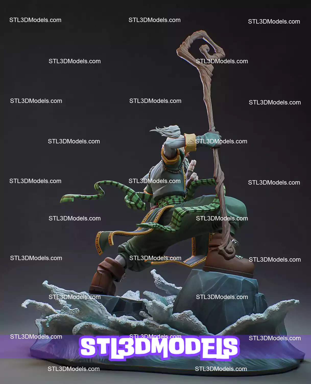 Knolan Battle Chasers STL 3D Model Knolan Battle Chasers STL 3D Model