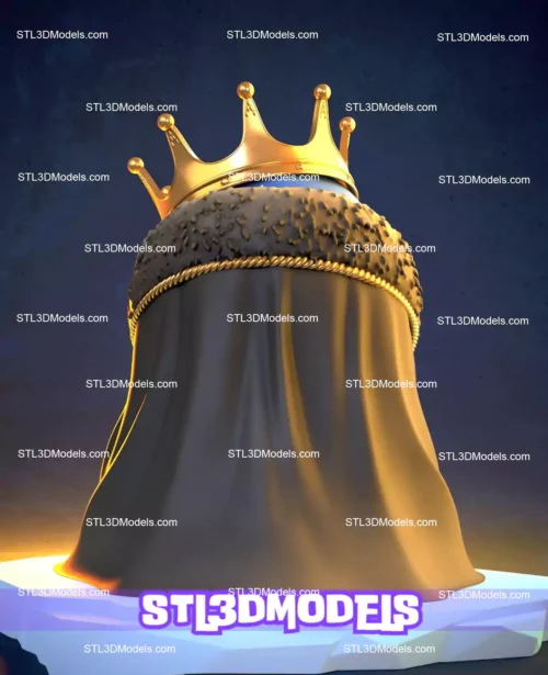 Penguin King STL 3D Model 
