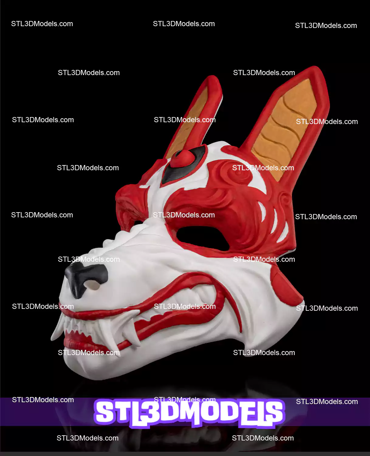 Okami Mask STL 3D Model