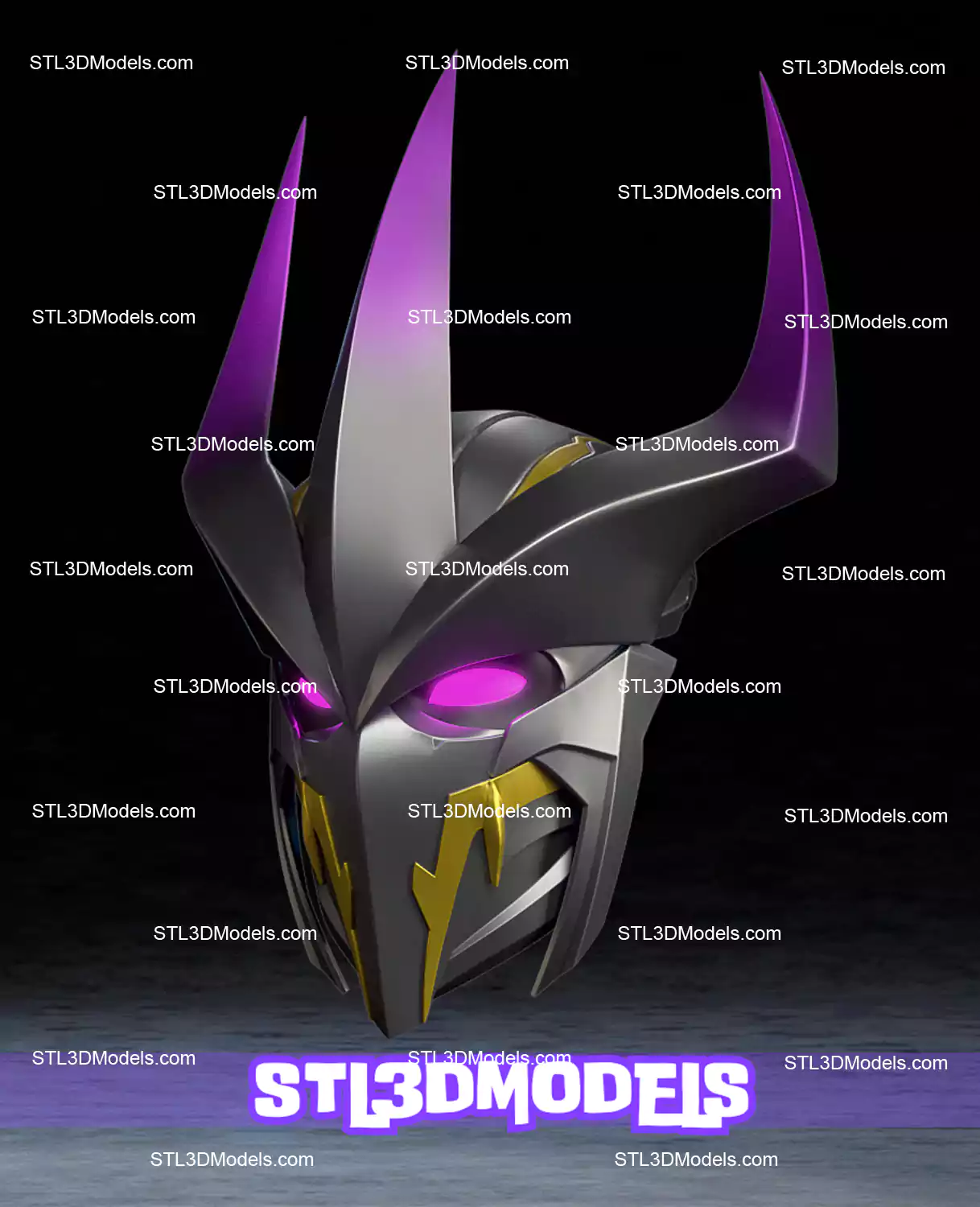 Super Shredder Fortnite Helmet STL 3D Model