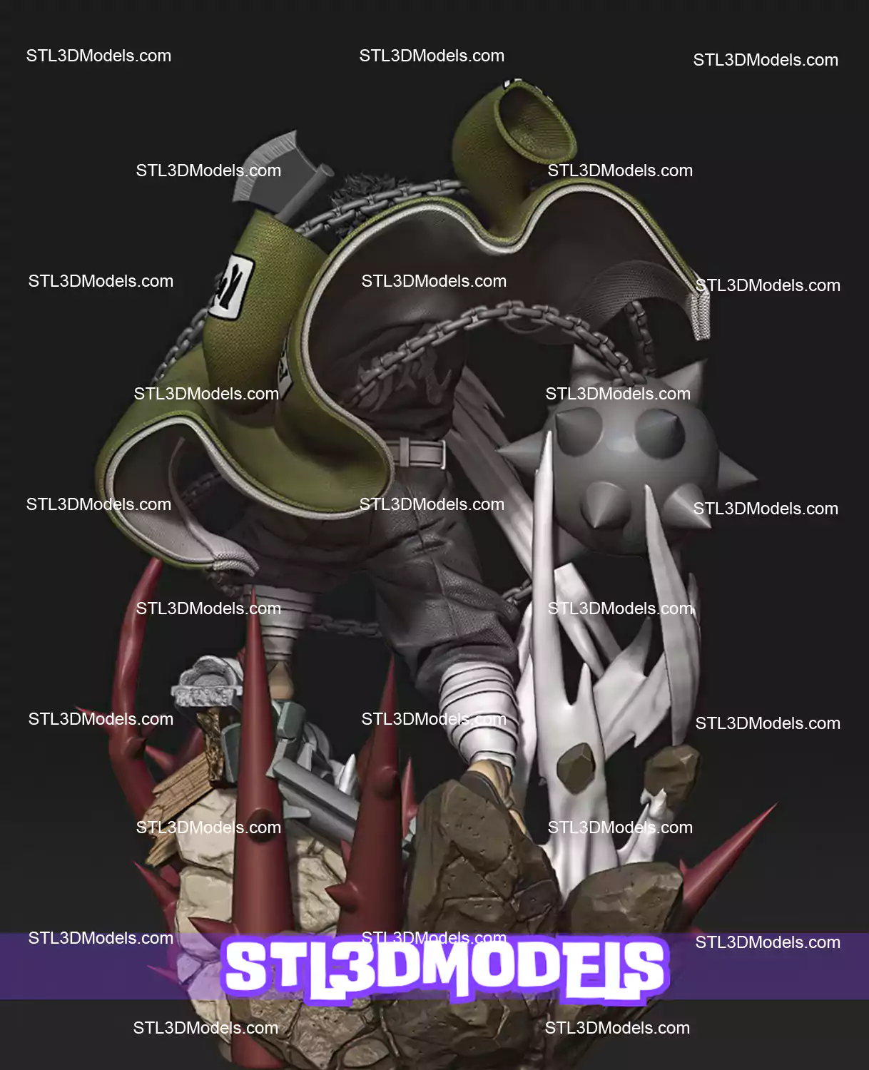 Gyoumei Himejima Demon Slayer STL 3D Model