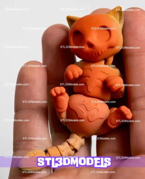 Halloween Spooky Cat STL 3D Model 