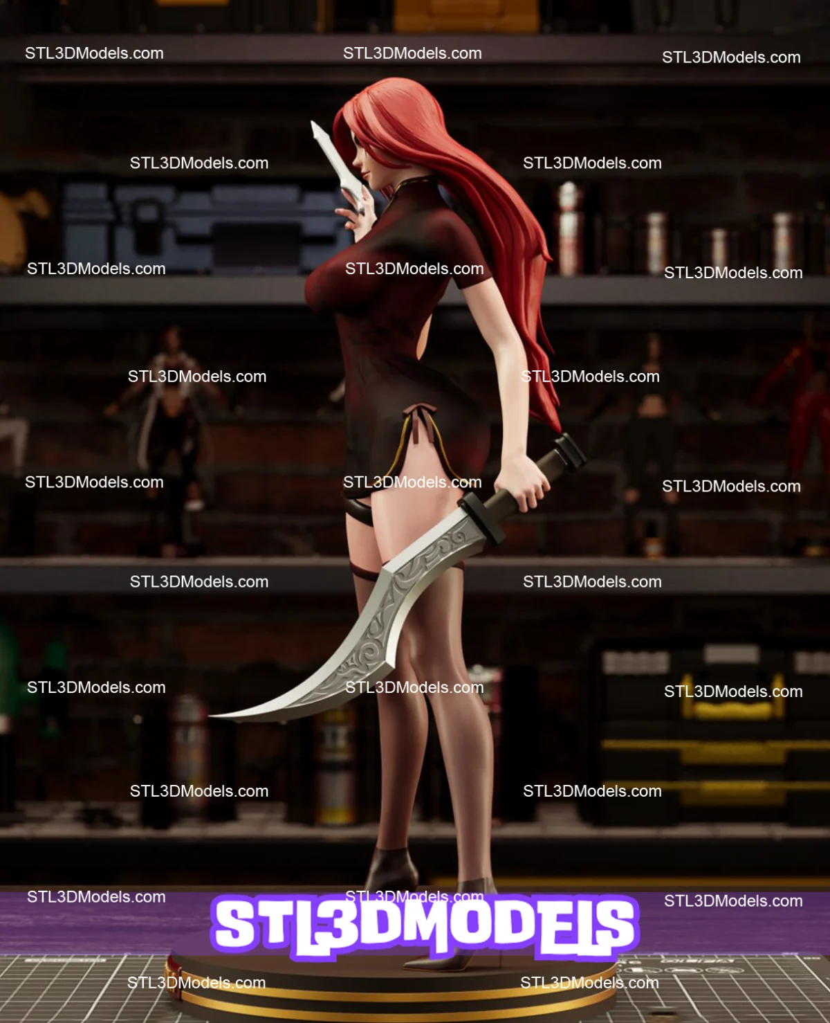 Katarina Blood Quinn STL 3D Model 
