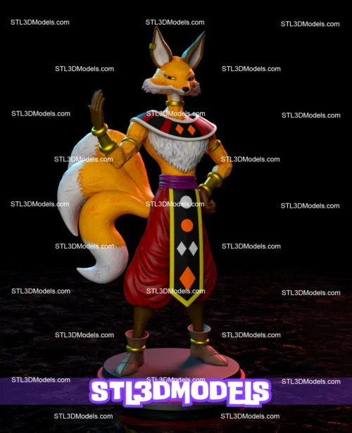 Liquiir God of Destruction STL 3D Model 