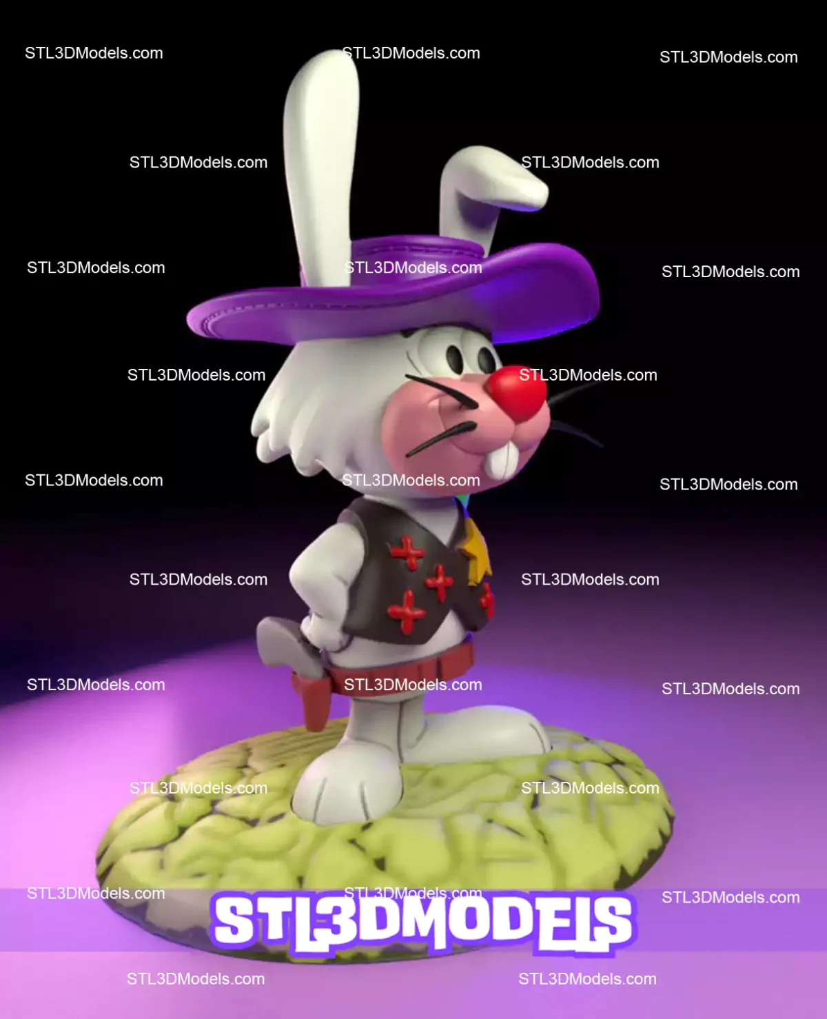 Ricochet Rabbit STL 3D Model 