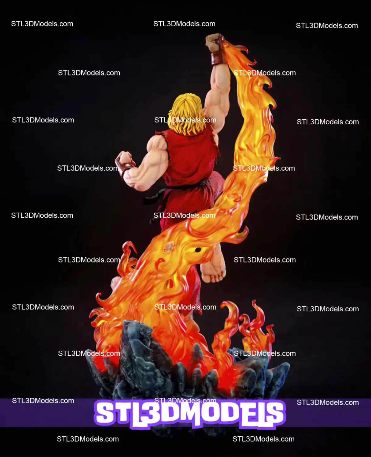 Ken Masters STL 3D Model 