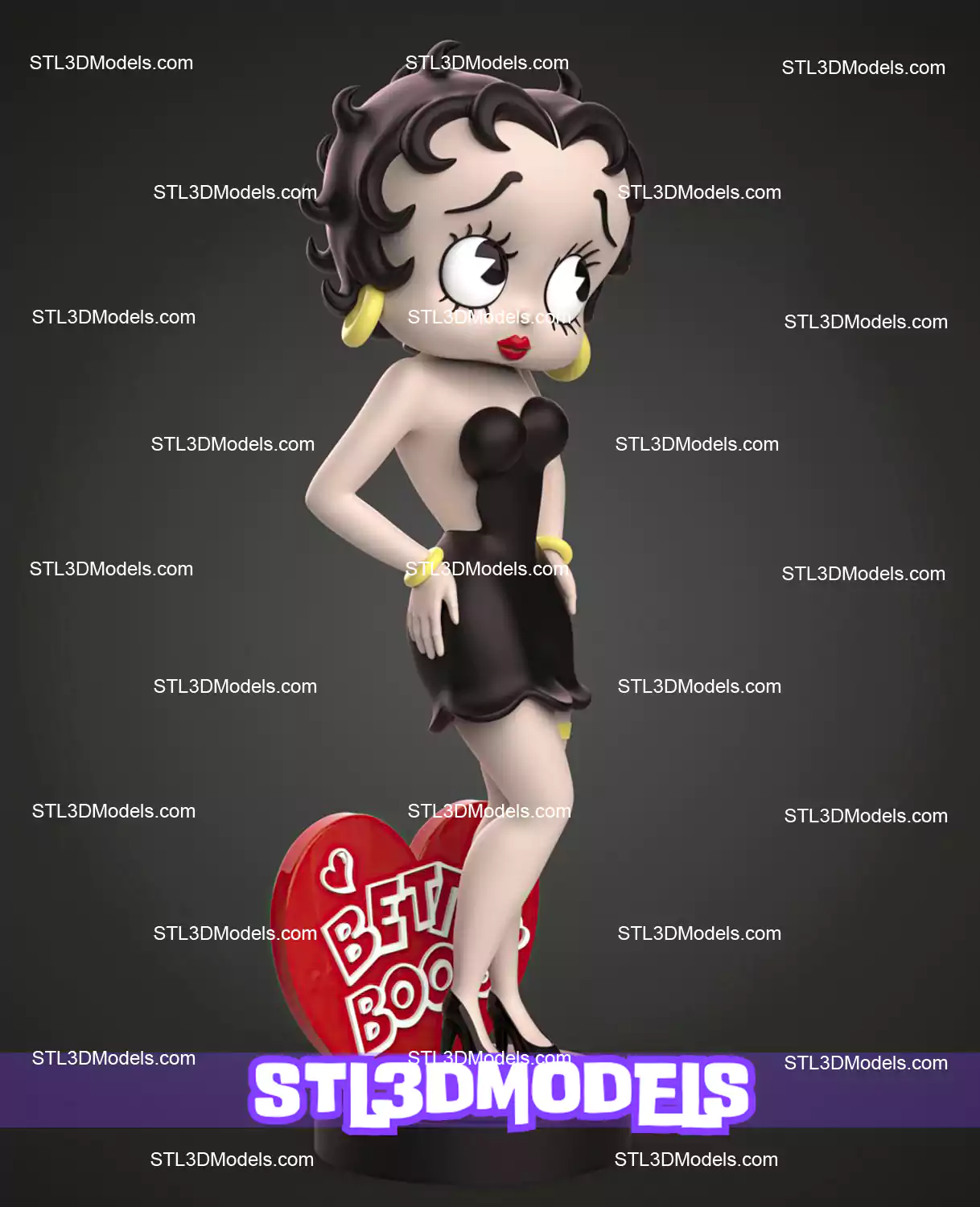 Betty Boop STL 3D Model