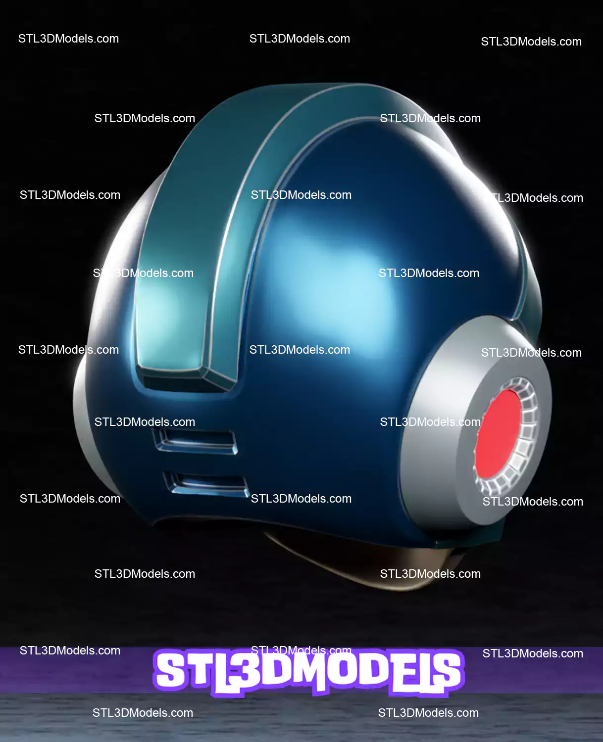 Mega Man Helmet STL 3D Model  Mega Man Helmet STL 3D Model