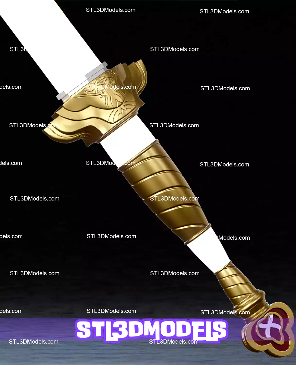 Rumi Sword STL 3D Model  Rumi Sword STL 3D Model