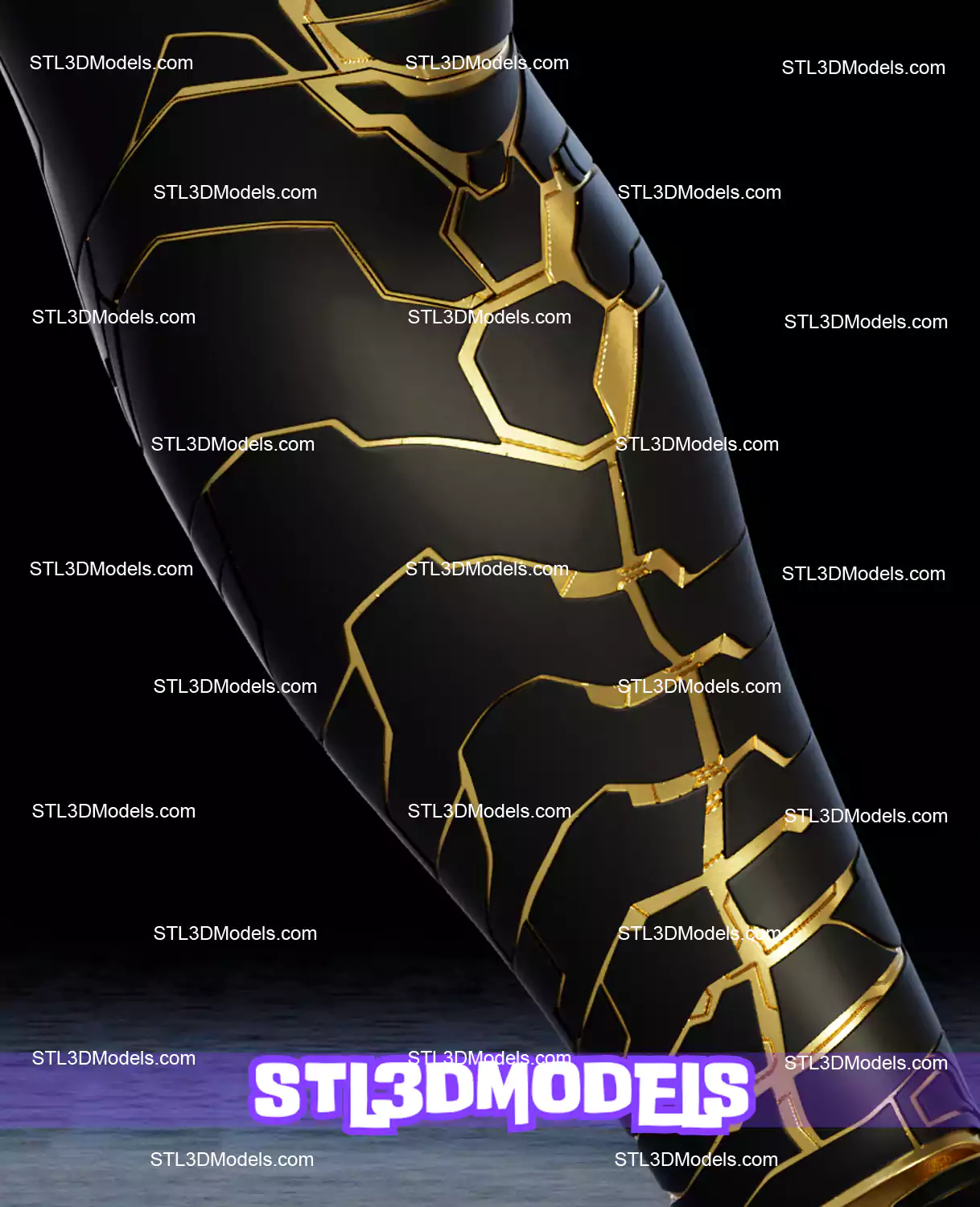 Winter Soldier Vibranium Arm STL 3D Model  Winter Soldier Vibranium Arm STL 3D Model