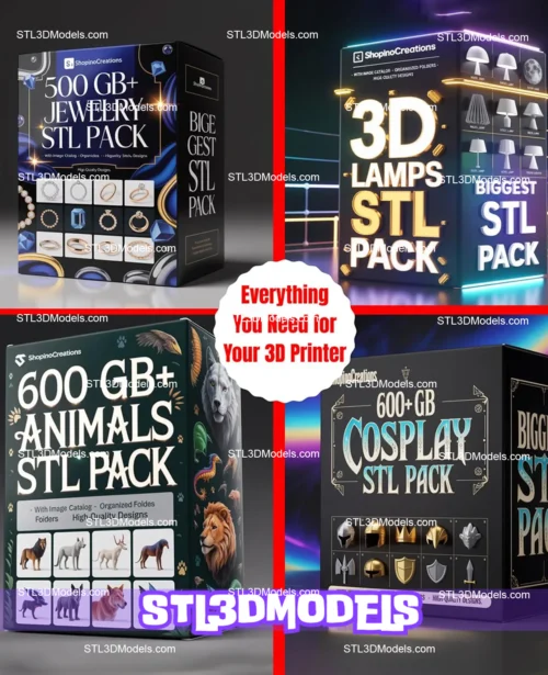 90 TB STL Mega Bundle – 60+ Categories