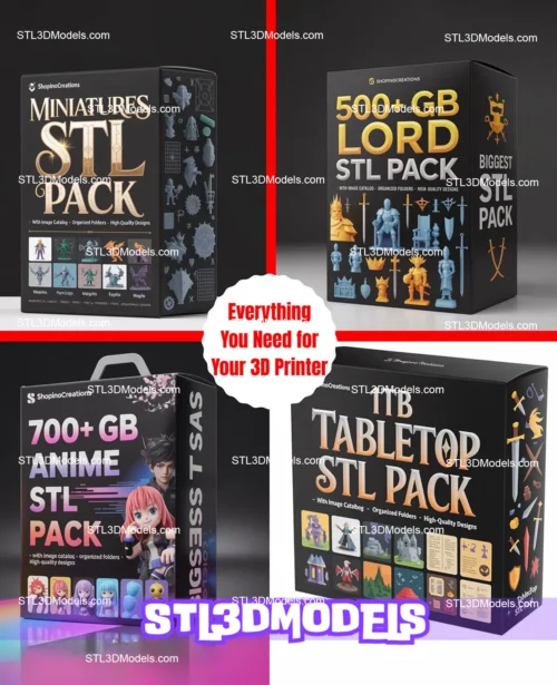 90 TB STL Mega Bundle – 60+ Categories