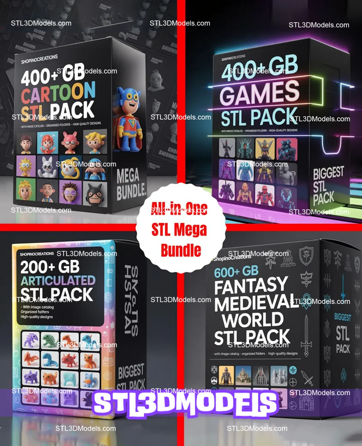 90 TB STL Mega Bundle – 60+ Categories