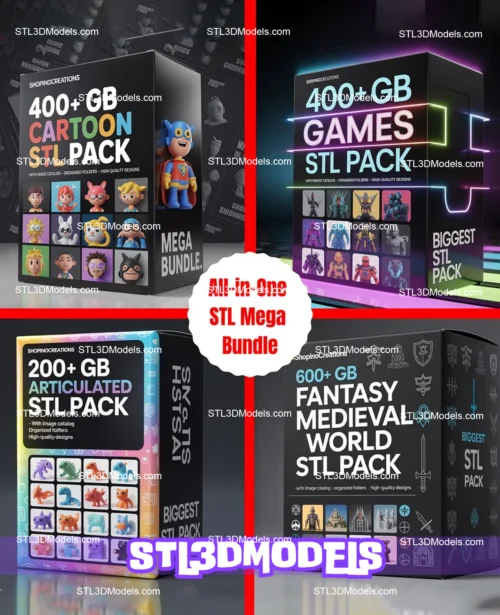 90 TB STL Mega Bundle – 60+ Categories