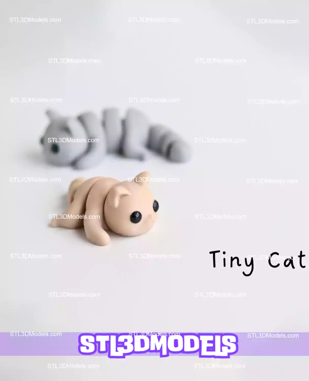 Flexi Mini Animals STL and 3MF + Keychain Version