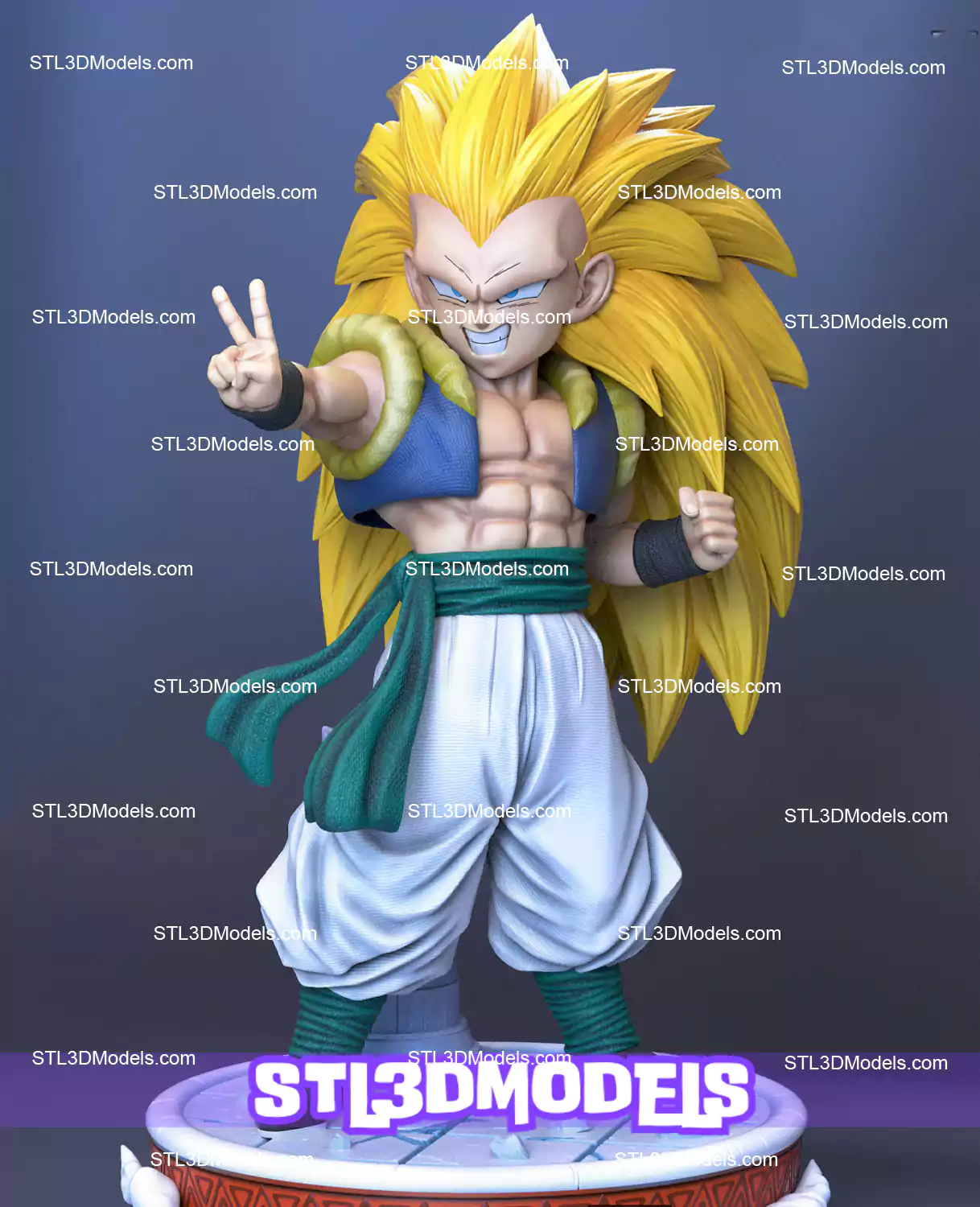 Gotenks SS3 Dragon Ball STL 3D Model