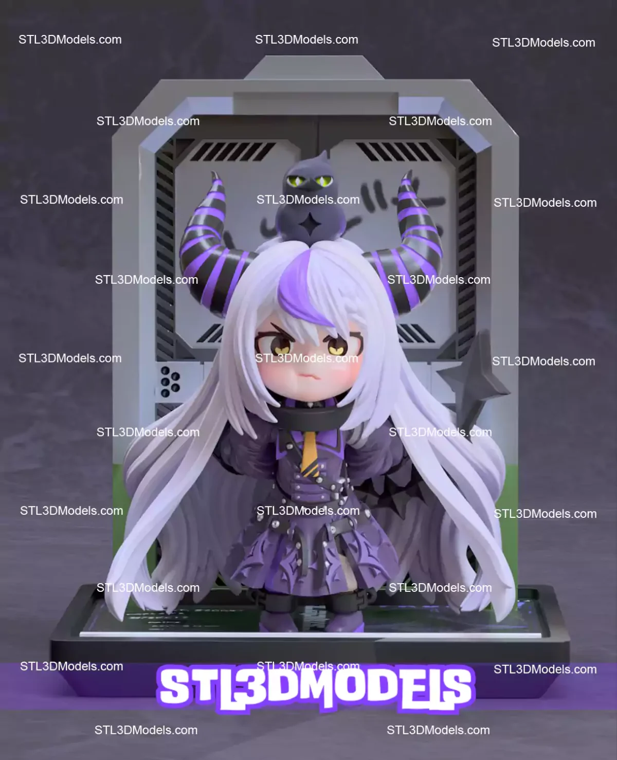 LaPlus Darkness Chibi STL 3D Model