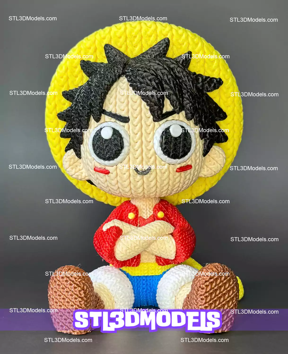 Luffy Knitted STL & 3MF 3D Model