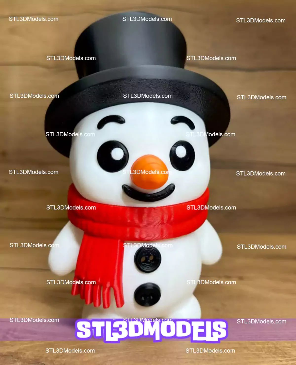 Snowman Christmas STL & 3MF 3D Model