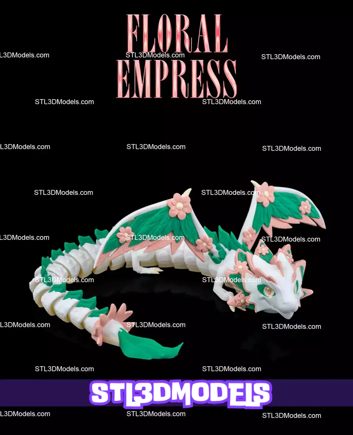 Floral Empress STL 3D Model 
