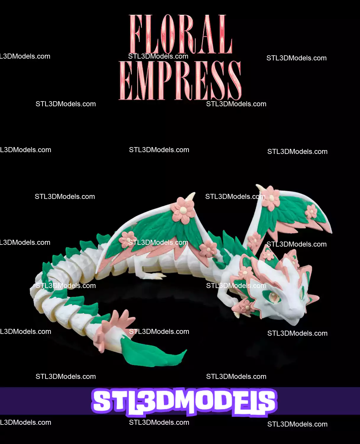 Floral Empress STL 3D Model 