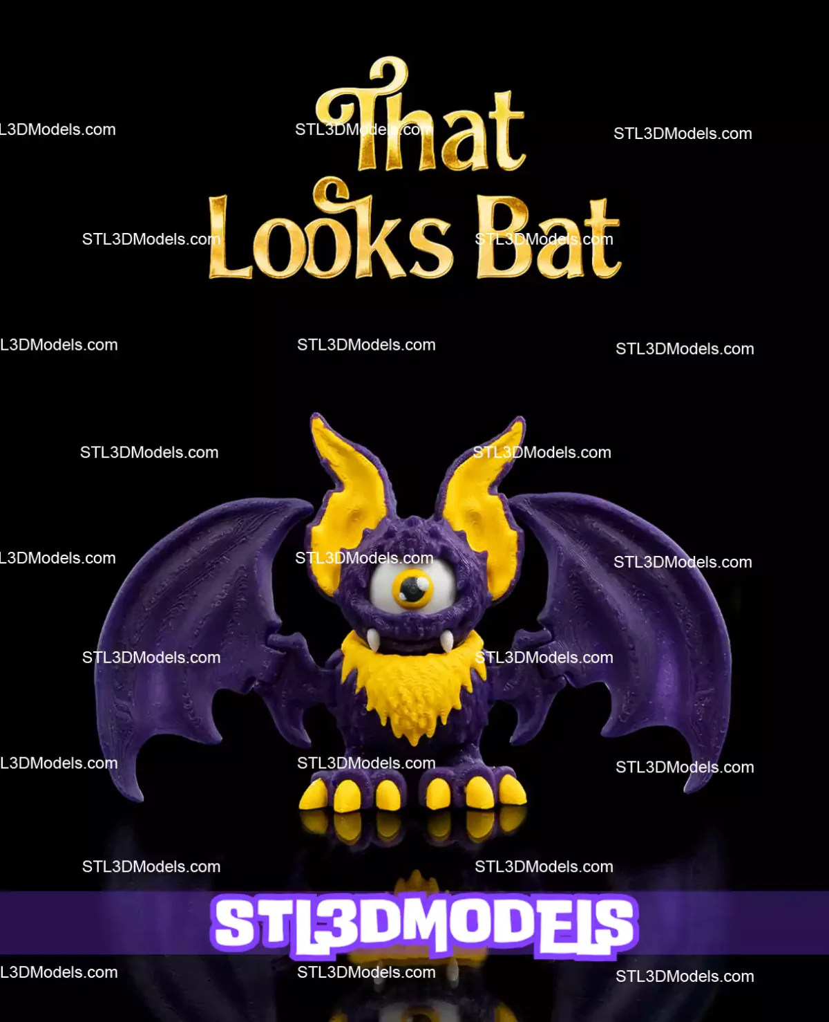 That Looks Bat STL 3D Model 