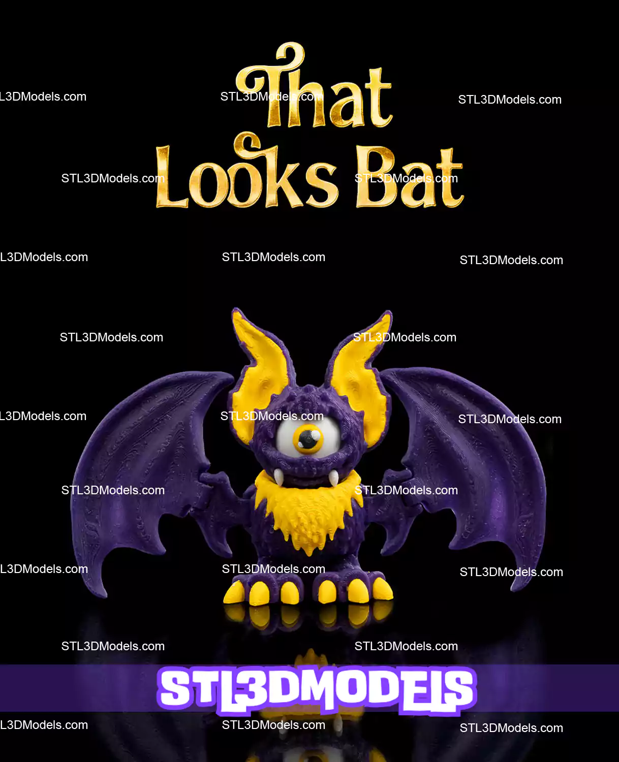 That Looks Bat STL 3D Model 