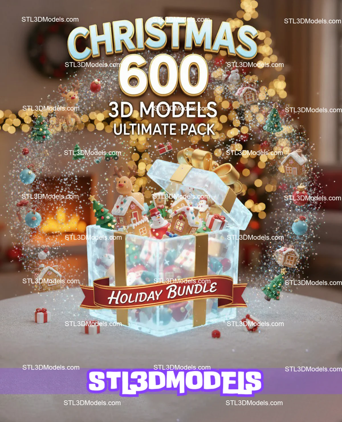 Christmas 600 STL 3D Models Ultimate Pack