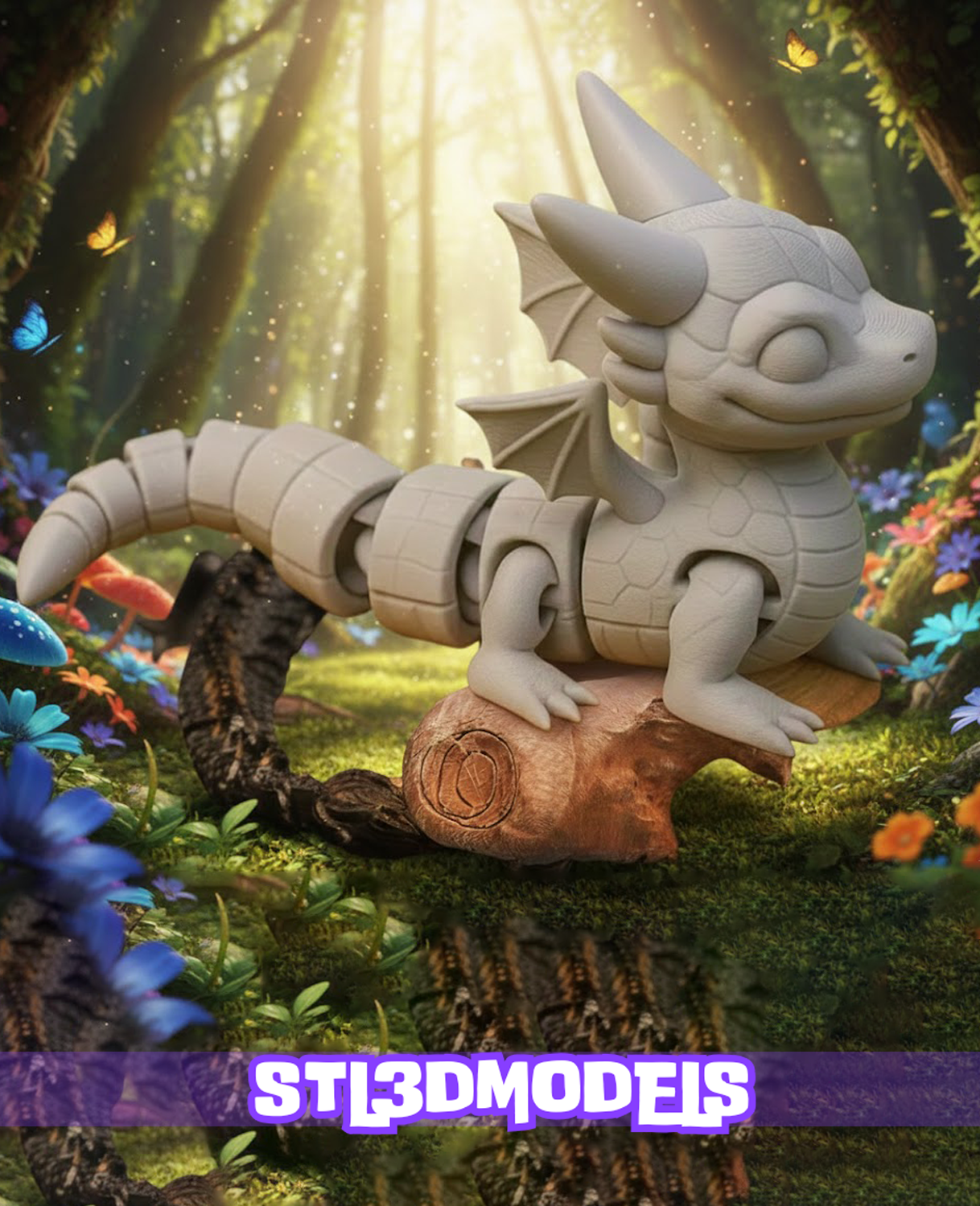 70 Flexi Dragon STL & 3MF 3D Model Pack 70 Flexi Dragon STL & 3MF 3D Model Pack