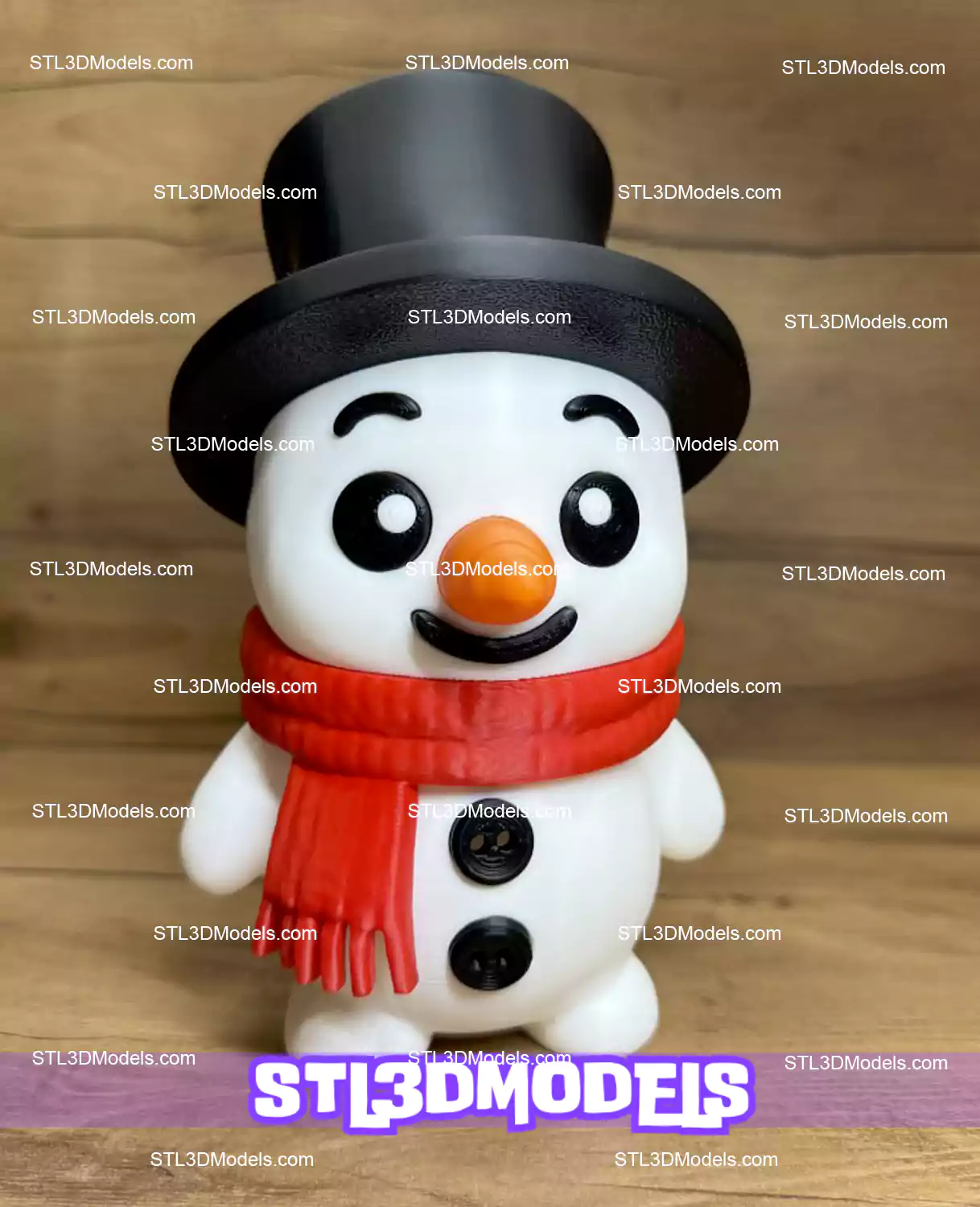 Snowman Christmas STL & 3MF 3D Model