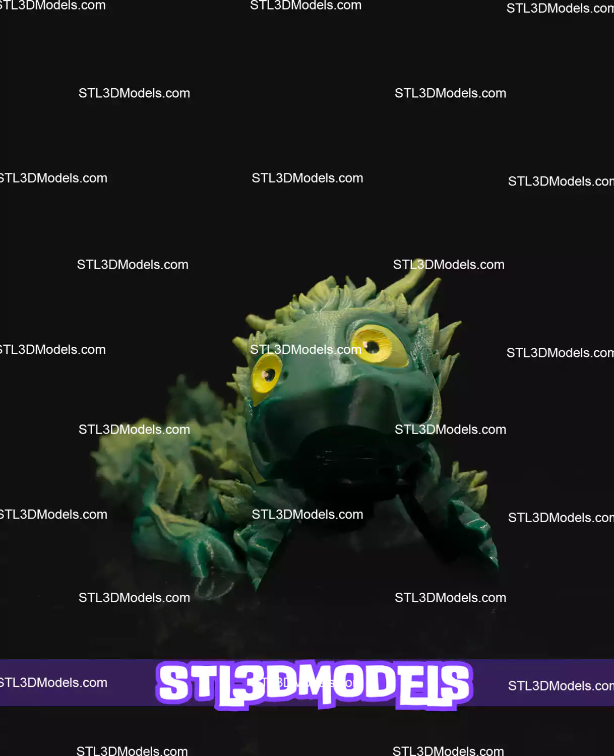 Forest Baby Dragon STL 3D Model