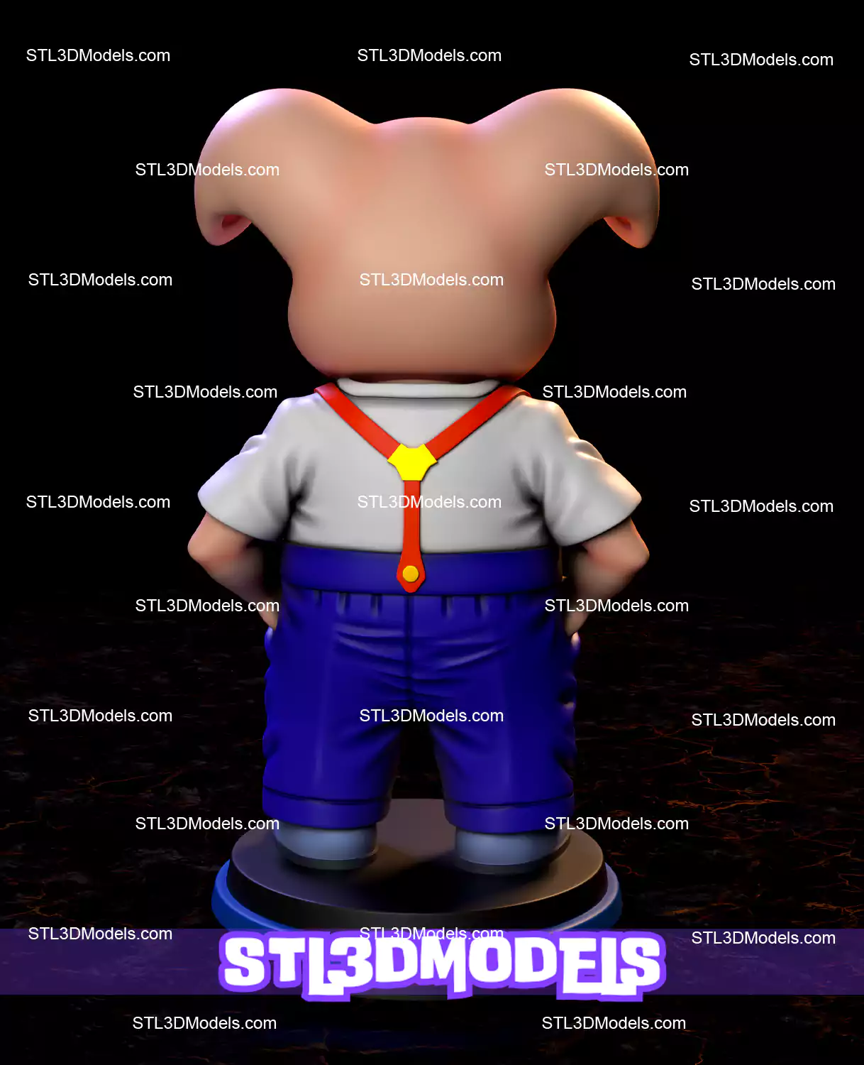 Oolong Dragon Ball STL 3D Model Oolong Dragon Ball STL 3D Model