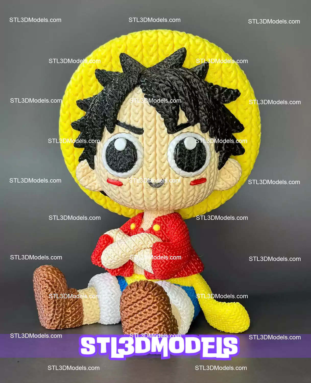 Luffy Knitted STL & 3MF 3D Model