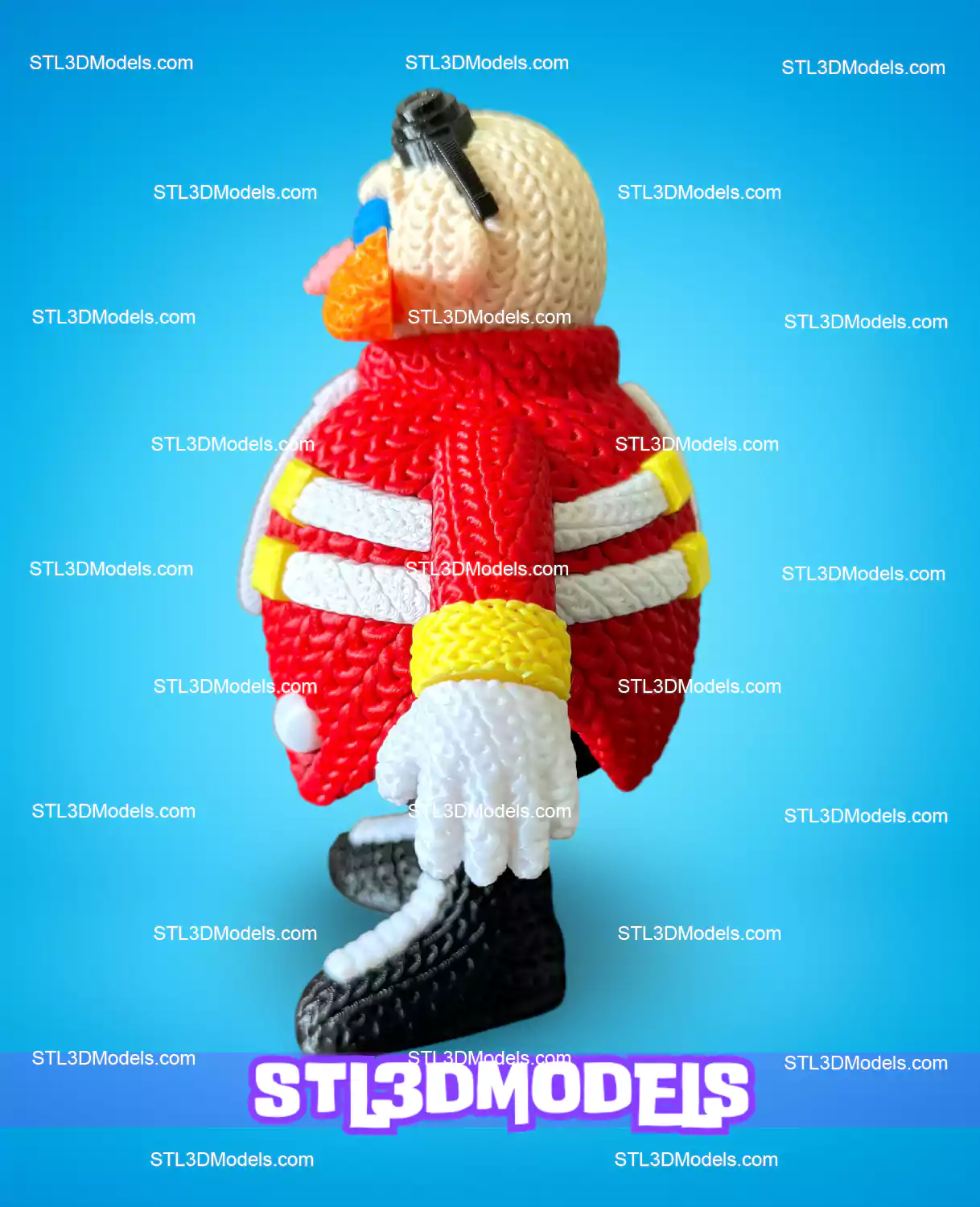 Knitted Dr Eggman STL & 3MF 3D Model