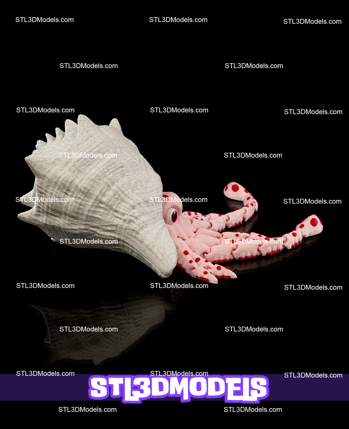 Sky the Squid STL 3D Model