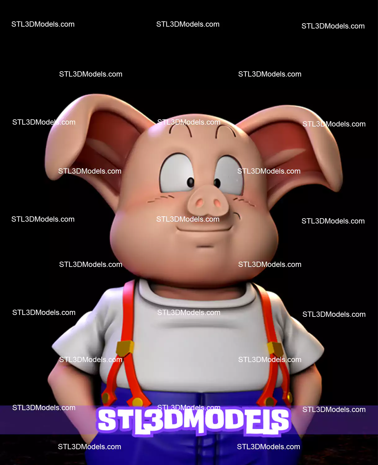 Oolong Dragon Ball STL 3D Model