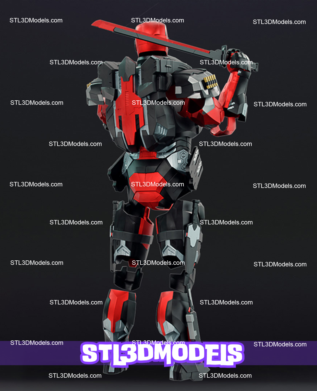 Deadpool Armor Wearable STL 3D Model 