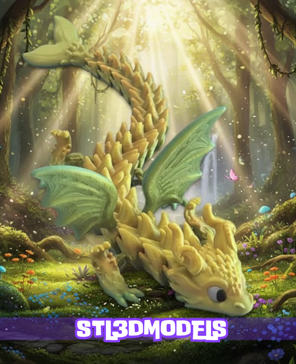 70 Flexi Dragon STL & 3MF 3D Model Pack 70 Flexi Dragon STL & 3MF 3D Model Pack